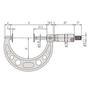 当店一番人気 ミツトヨ Gma 225 アナログ歯厚マイクロメータ 測定範囲0 225mm 格安人気短納期