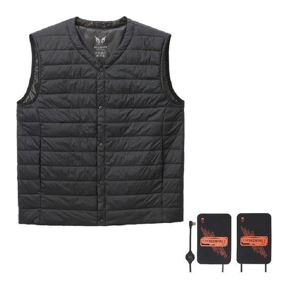 サンエス インナーベスト 発熱ユニットセット BO32550 ブラック LL + RD9570　バッ...