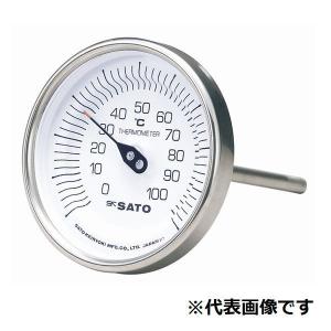 佐藤計量器 バイメタル温度計 100℃-L=100 2010-32 BM-T-90S-100100（2010-32）｜firstnet