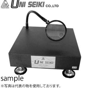 ユニセイキ 石定盤スタンド JIS0級 300×300×70mm ヘッド：ルーペ付 [配送制限商品]
