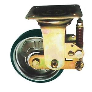 末廣車輌(スエヒロ) PWS-SP型 スプリングキャスター 自由車 手押・牽引兼用 許容荷重145k...