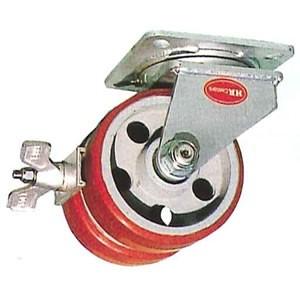 末廣車輌(スエヒロ) HP-HR2B型 HR型キャスター ストッパー付自由車 許容荷重2100kg ...