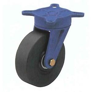 末廣車輌(スエヒロ) SMCBR型 R型ダクタイル金具付 ナイロン車輪キャスター 自由車ベアリング付...