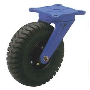 末廣車輌(スエヒロ) UNLR型 ダクタイル金具付 ノーパンクタイヤ車輪キャスター 自由車 車輪30...