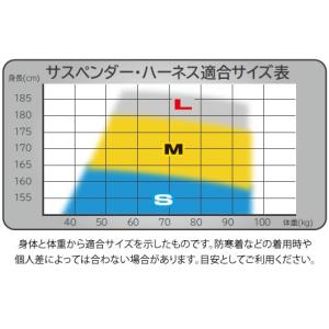 タジマ 安全帯サスペンダー胴当てセット ライン...の詳細画像1