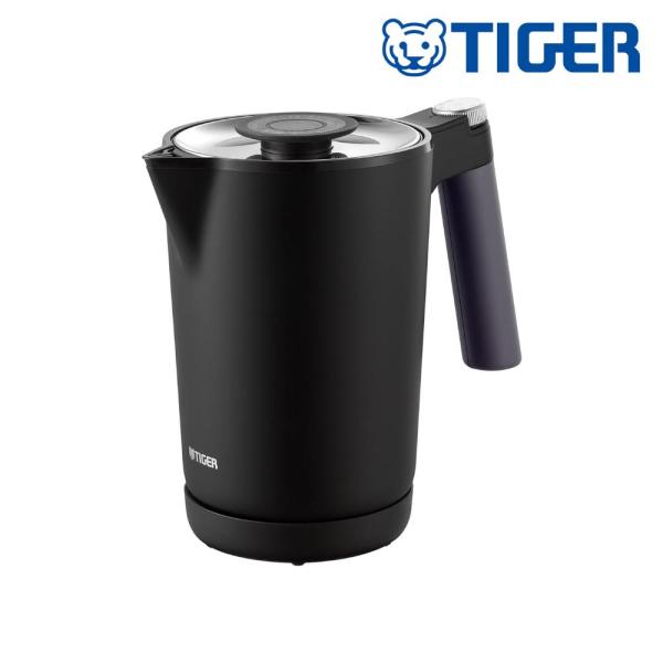 タイガー魔法瓶 TIGER タイガー 蒸気レス電気ケトル 1L オニキスブラック PTQ-A100(...