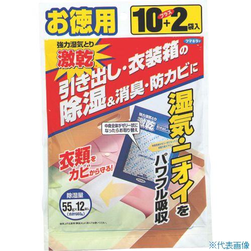 ■フマキラー 除湿・脱臭剤 激乾 引き出し・衣装箱用 徳用12袋入 415759(1263136)