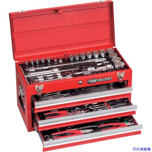 ■TONE 整備用工具セット ツールセット(レッド) 間口508×奥行232×高さ302mm 差込角...