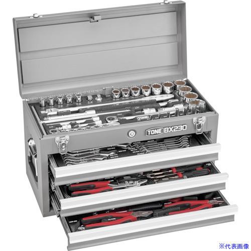 ■TONE 整備用工具セット ツールセット(シルバー) 間口508×奥行232×高さ302mm TS...