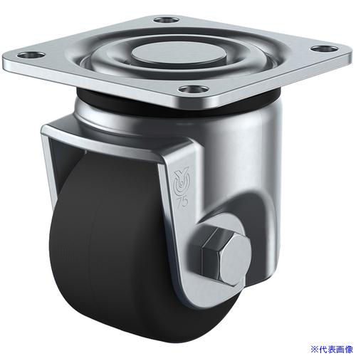 ■ユーエイ プレート式 自在 低床キャスター モノマーキャストナイロン 車輪径80mm  Hタイプ ...