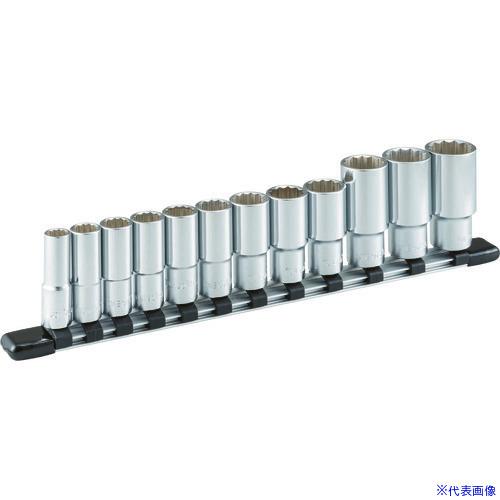 ■TONE ディープソケットセット(12角・ホルダー付) 12pcs 差込角9.5mm HDL312...