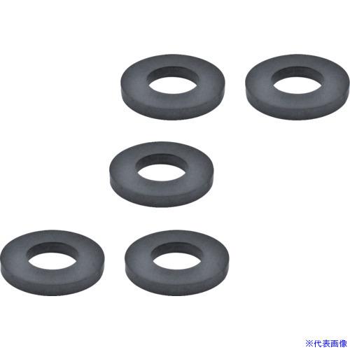 ■TRUSCO まとめ買い フェライト磁石 丸形・穴あり 外径80mmX厚み10mm 5個入 TF8...