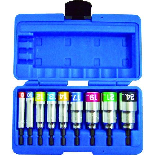 ■トップ工業(TOP) 電動ドリル用コンパクトソケット 9本組 EDS824CS(4699572)