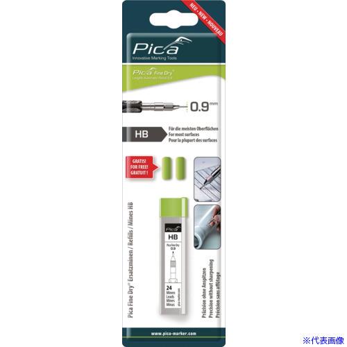 ■ピカマーカー 建築用シャープペンシルFine Dry用替芯 24本入り 黒HB ブリスターパック ...