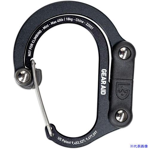 ■Gear Aid カラビナ型フック ヒーロークリップ ミニ ステルスブラック 210011010(...
