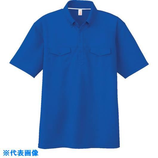 ■コーコス 半袖BDポロシャツAS−557 6 Rブルー M AS5576M(8542830)[送料...