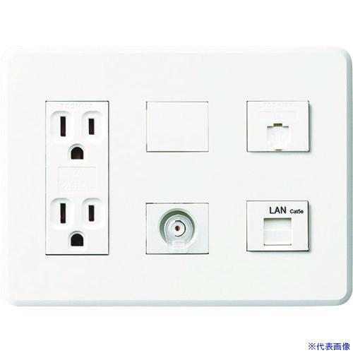 ■Abaniact 情報コンセント TEL/LAN/TV(4K8K対応) カテ5e AC212VTL...