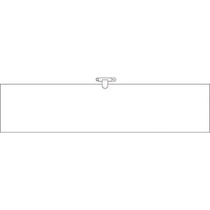 つくし工房 安全標識 700-A 『白無地』 ヘリア製腕章 鉄道工事用 安全ピン・ヒモ付 90×39...