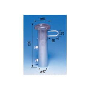 つくし工房 安全標識 SP-640 吹き流し 専用単管取付金具 235×φ57mm スチール