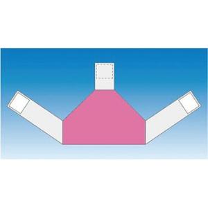 つくし工房 安全標識 TY-202DM 『無地』 資格者表示ゼッケン 蛍光ピンク/背面用