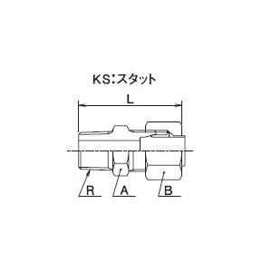 大阪ジャッキ製作所 スタット（くい込み継手） KS12-08M
