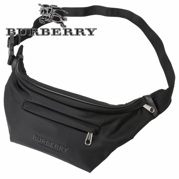 バーバリー BURBERRY 8069773 A1189 ラバーロゴ カーブ ベルトバッグ ウエスト...