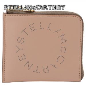 ステラマッカートニー STELLA McCARTNEY 700253 W8856 6802 ステラ ロゴ サークル パンチングロゴ バイカラー L字ファスナー小銭入れ コインケース カードケース｜firstporteshop