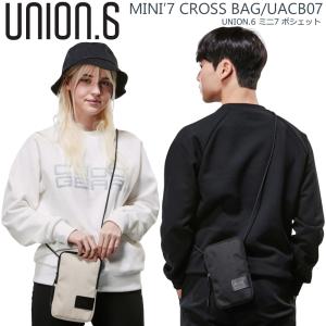 スマホ ショルダー メンズ レディース UNION6 ユニオンシックス 機能的 韓国 撥水 ミニショルダー オルチャン ポリエステル シッカリ オシャレ 可愛い UACB07｜firstsight