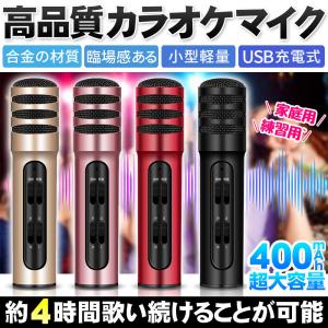 カラオケ マイク 家庭用 高音質 スピーカー内臓 携帯パソコン