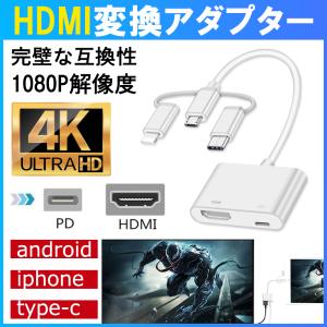HDMI変換ケーブル AVアダプタ テレビ接続ケーブル プロジェクタ 変換アダプタ PC HDMI変換ケーブル 高画質 iPhone ipad