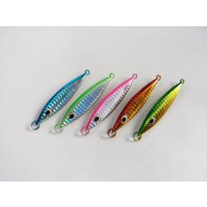 メタルジグ　30g　8cm　5色　セット　スロージギング　左右非対称　ジギング　根魚　青物　フラットフィッシュ
