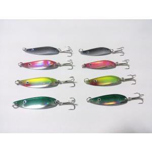 スプーン　5g　8本　セット　トラウト　サーモン　シーバス　根魚　ヒラメ　サバ　ブラックバス　フラッシング　川でも海でも