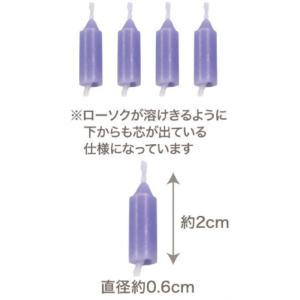 東京ローソク製造 カラーキャンドル バイオレットの詳細画像1