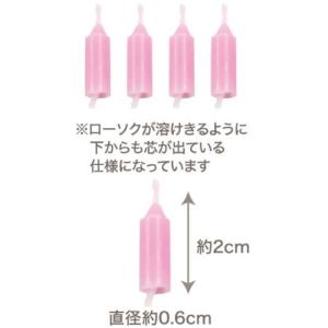東京ローソク製造 カラーキャンドル ピンクの詳細画像1