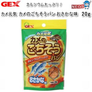 GEX　カメ元気 カメのごちそうパン　おさかな味　20g