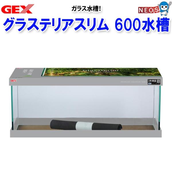 (アクアリウム　用品)GEX　グラステリア　スリム600水槽　