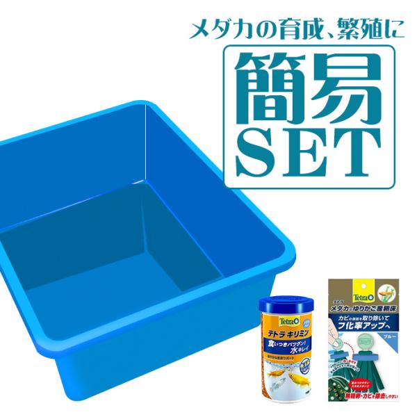 【水槽set】好評価品選りすぐりの簡易メダカ　育成、繁殖セット　※メダカ生体は含まれません　