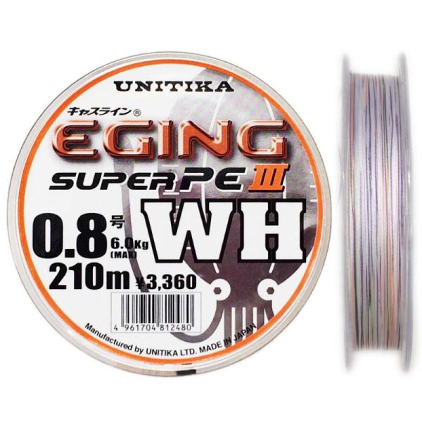 ユニチカ　キャスライン　エギングスーパーPE3　ホワイト　210m　0.8号【メール便可】