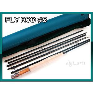 Fly Rod フライロッド 6ピース #2 ロッドチューブ付 7FT パックロッド