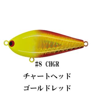 ポジドライブガレージ ジグザグベイト 60S #8 CHGR チャートヘッドゴールドレッド