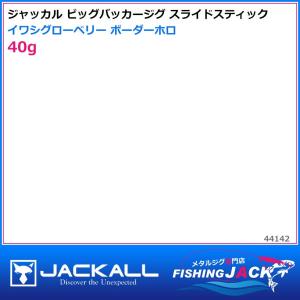 即納可!ジャッカル　ビッグバッカージグ スライドスティック　40g　イワシグローベリー ボーダーホロ｜fishing-jack