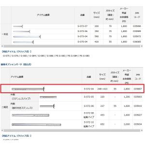 GINKAKU ミニ用ステン二継足(差込式) ...の詳細画像1