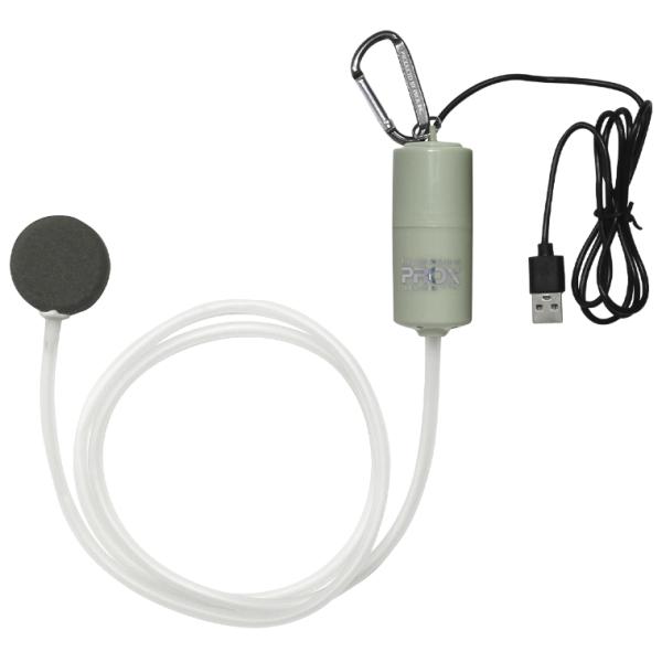 プロックス PROX USBミニブク PX318UG #ウグイスグリーン｜エアーポンプ ブクブク｜釣...