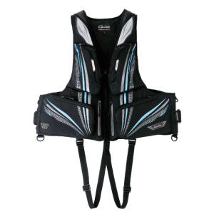 がまかつ アルテマシールドプロ フローティングベスト GM-2197 ブラック (ATTENDER) 3Lサイズ / 救命具 (+5)