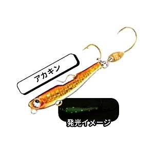 ルーディーズ 魚子メタル貫き 1.5g #アカキン / マイクロメタルジグ ルアー 釣具 メール便可