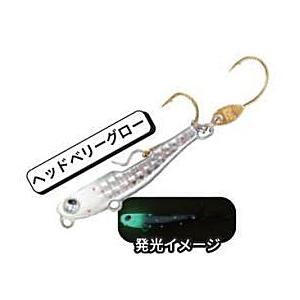 ルーディーズ 魚子メタル貫き 1.5g #ヘッドベリーグロー / マイクロメタルジグ ルアー 釣具 ...