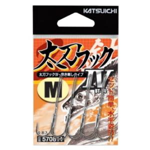 カツイチ BT-54 太刀フック4 Mサイズ / タチウオ 針 / メール便可 / 釣具