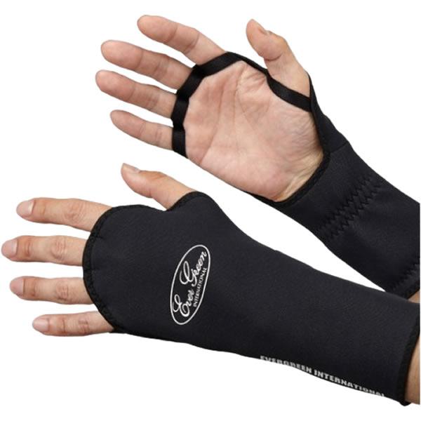 エバーグリーン EGウィンターグローブ(手甲) ブラック/ホワイトロゴ (フィッシンググローブ 防寒...