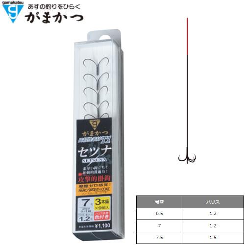 がまかつ SC・T1セツナ4本錨(ナノスムースC) A165 (鮎針 イカリ仕掛 早掛け型) ゆうパ...