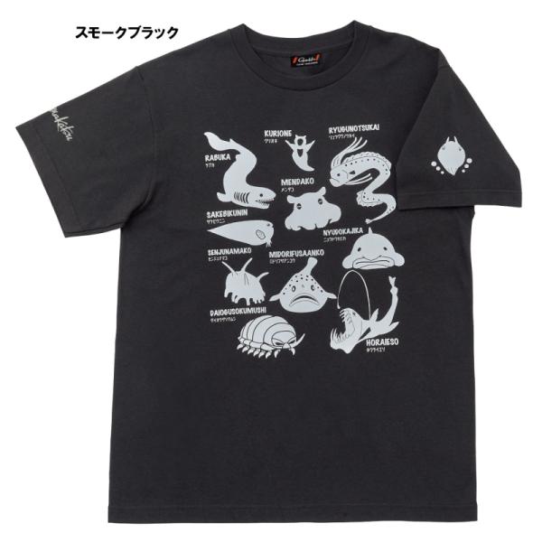 がまかつ Tシャツ(深海生物) スモークブラック GM-3678 (フィッシングシャツ・Tシャツ)